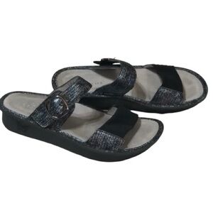 Alegria Keara Rainbow Casual Slip On Slide Platform Sandals Kea-292 39 9-9.5